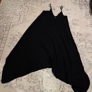 silence + noise Black Spaghetti Strap Pantsuit size M